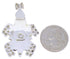 Multicolor Turtle Native American or Pueblo Design Pendant MW75779